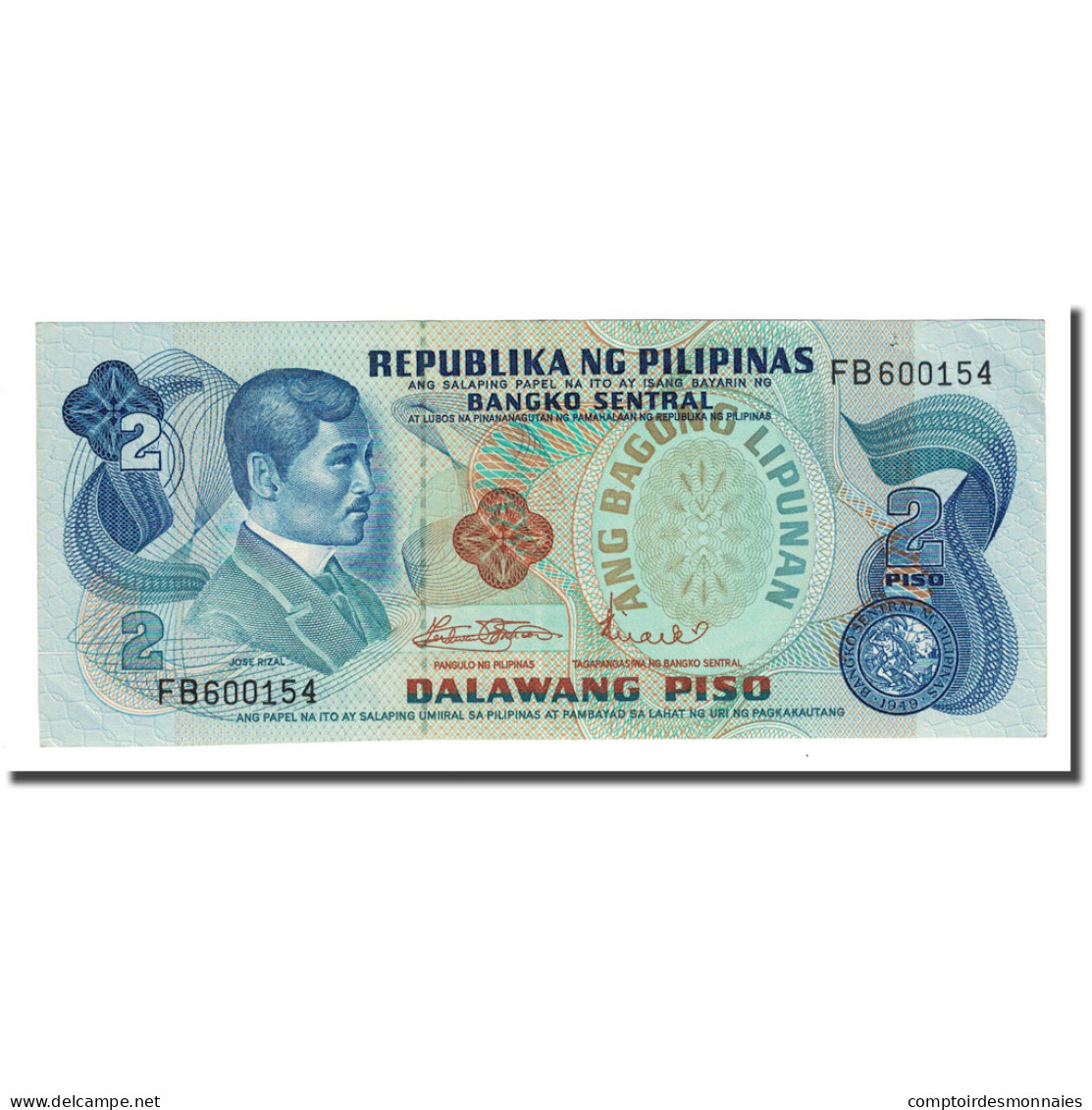Billet, Philippines, 2 Piso, KM:159a, NEUF - Filippijnen