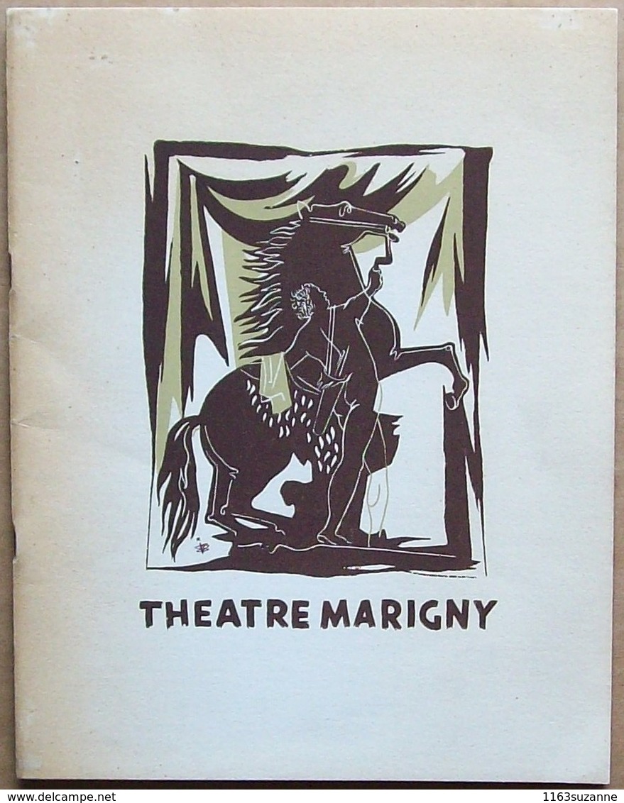 Programme Du THEATRE MARIGNY (janvier 1950), Compagnie Madeleine Renaud - Jean-Louis Barrault - Programmes