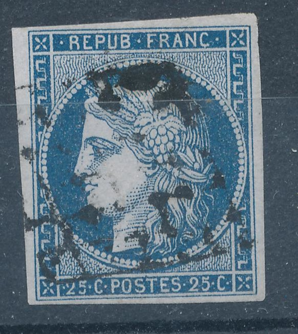 N°4 BLEU FONCE GRILLE 1849 - 1849-1850 Ceres