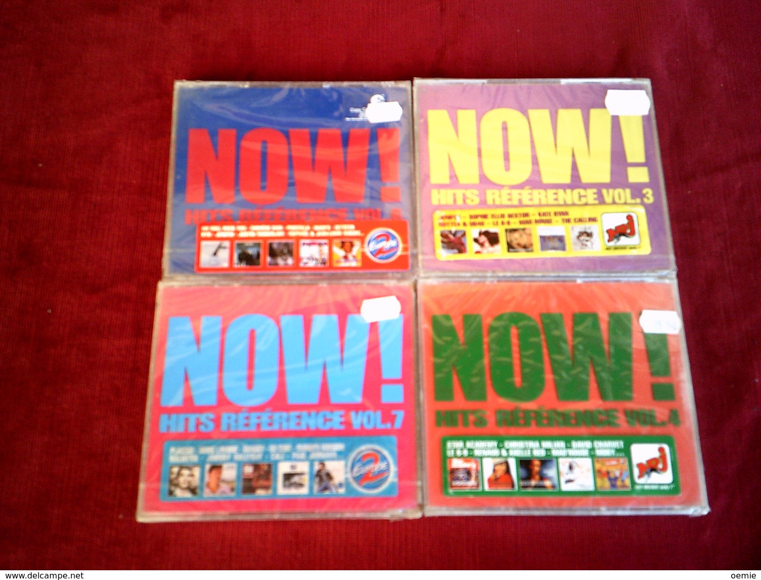 COLLECTION DE 4 CD ALBUM  DE  NOW !  °°°°°  HITS  REFERENCE  VOL  3 + 4 + 6 + 7    CD  NEUF - Compilations