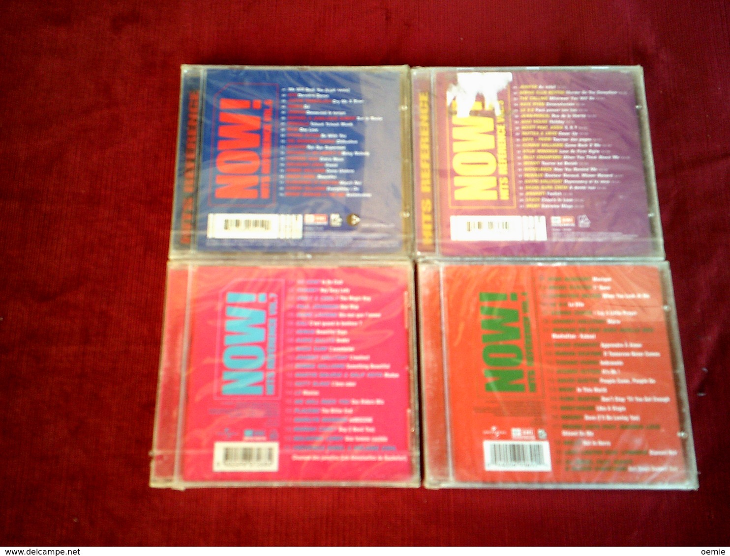 COLLECTION DE 4 CD ALBUM  DE  NOW !  °°°°°  HITS  REFERENCE  VOL  3 + 4 + 6 + 7    CD  NEUF - Compilations