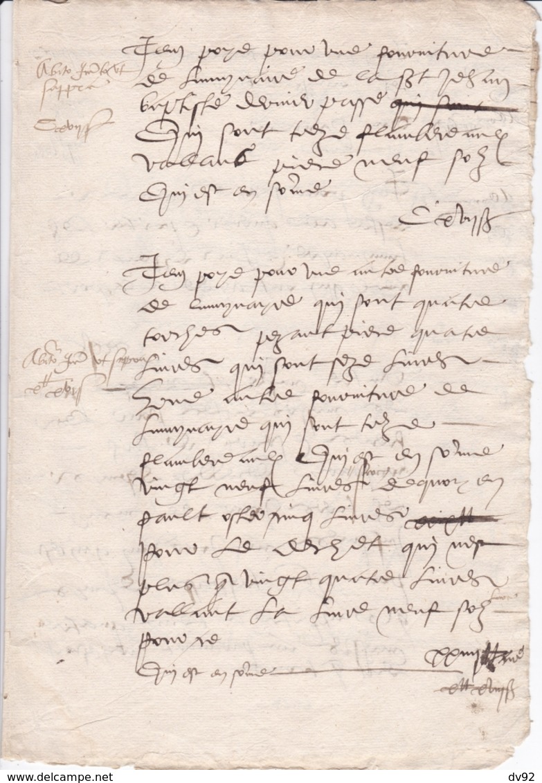 SARTHE CHANGE EXTRAIT DES ARCHIVES DE LA PAROISSE 1577 - Documents Historiques