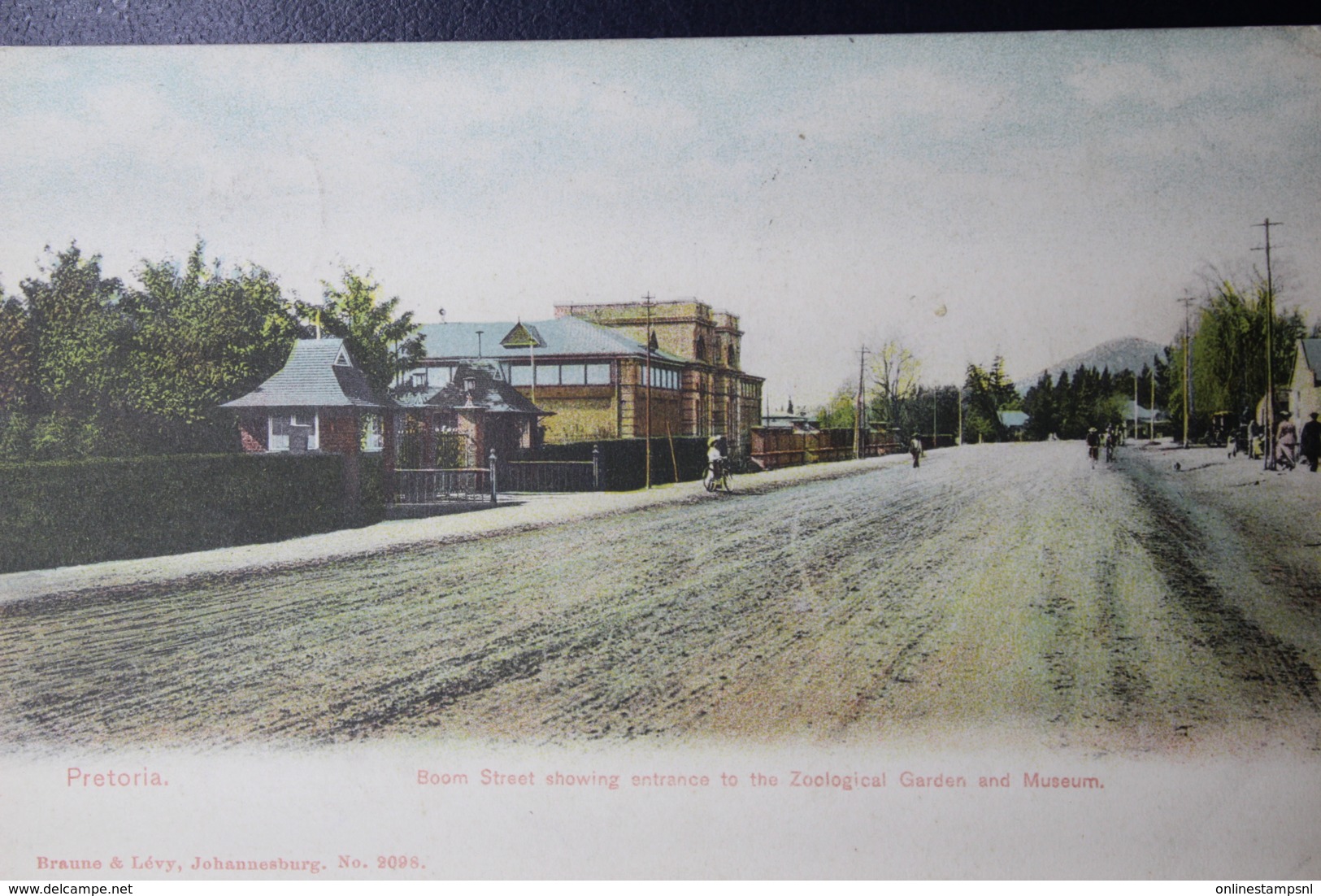 POSTCARD PRETORIA -> ARMY BASE  27-6-1908  BOOM STREET - Covers & Documents