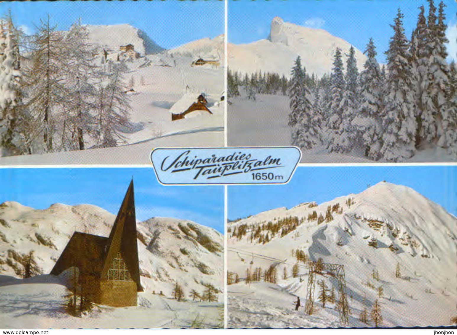 Osterreich - Postcard Circulated In 1978 -  Schiparadies Tauplitzalm - Multiviews  - 2/scans - Tauplitz