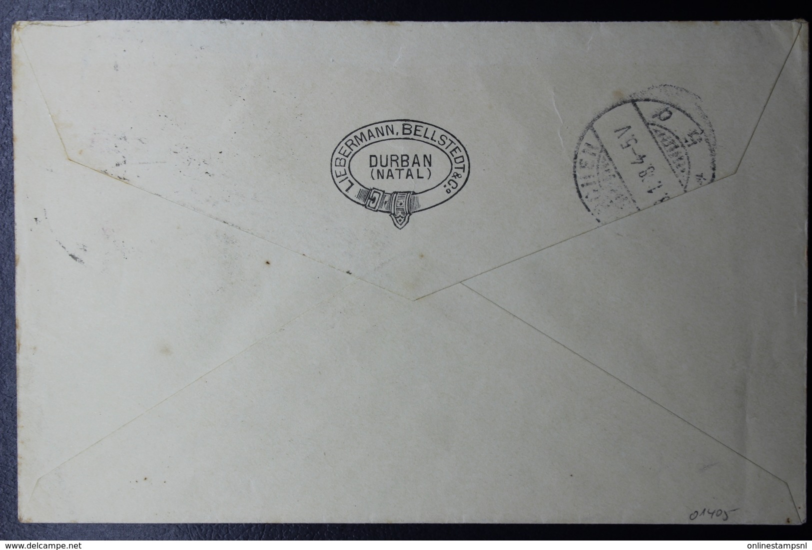 NATAL Cover DURBAN -> MÜNCHEN  2* SG 127 PAIR + SG 127 SHEET MARGIN  21-12-1907 - Natal (1857-1909)