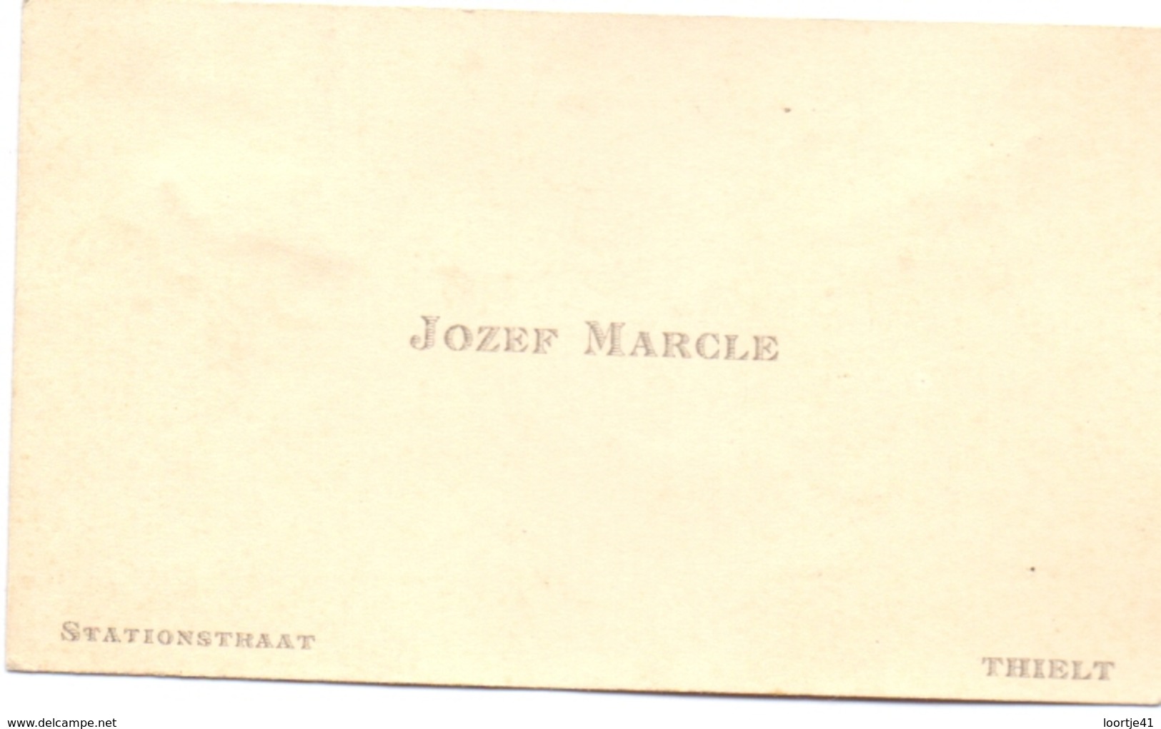 Visitekaartje - Carte Visite - Jozef Marcle - Tielt - Visitenkarten