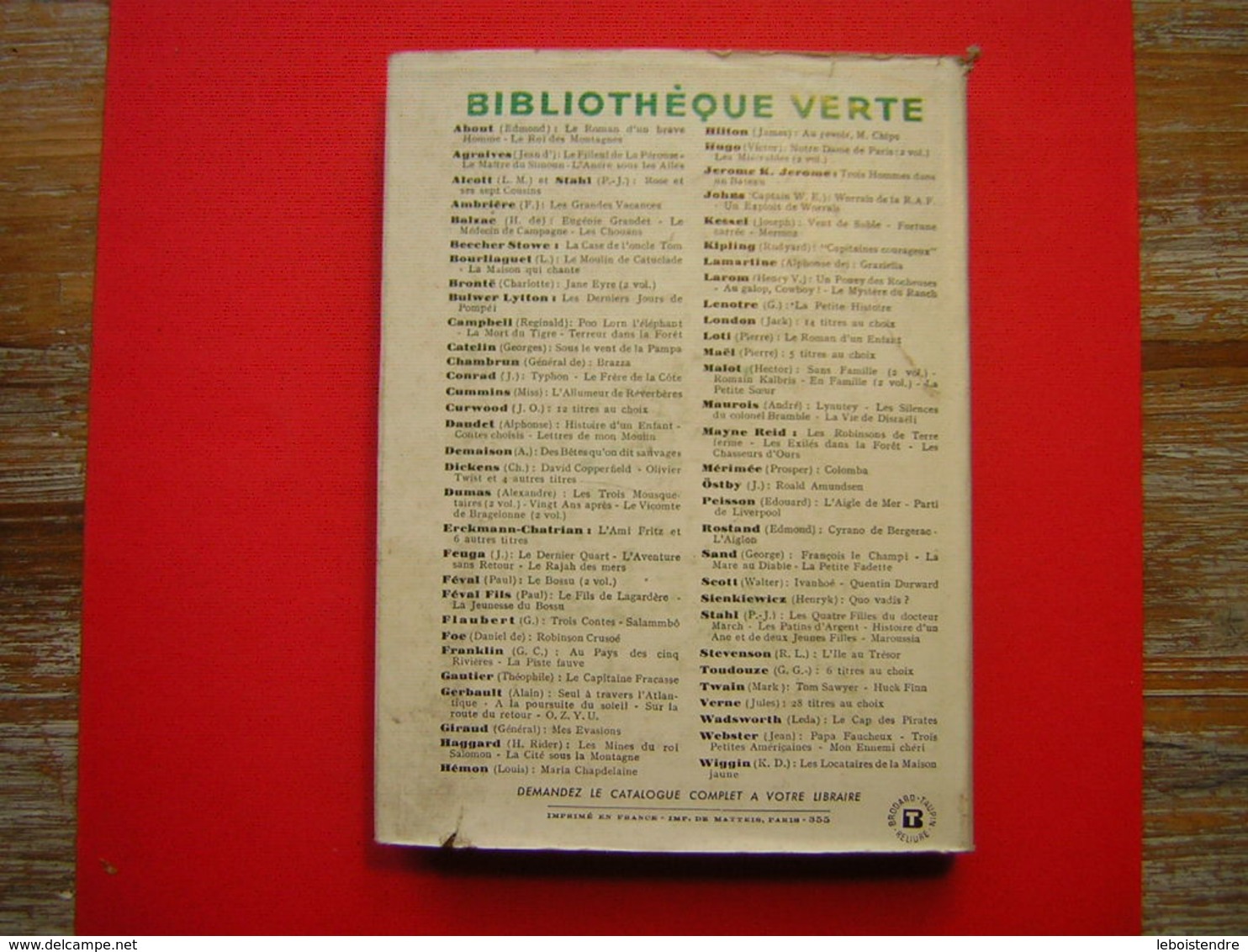 BIBLIOTHEQUE VERTE HACHETTE 1955 DANIEL DE FOE  ROBINSON CRUSOE  ILLUSTRATIONS DE J PECNARD - Bibliothèque Verte
