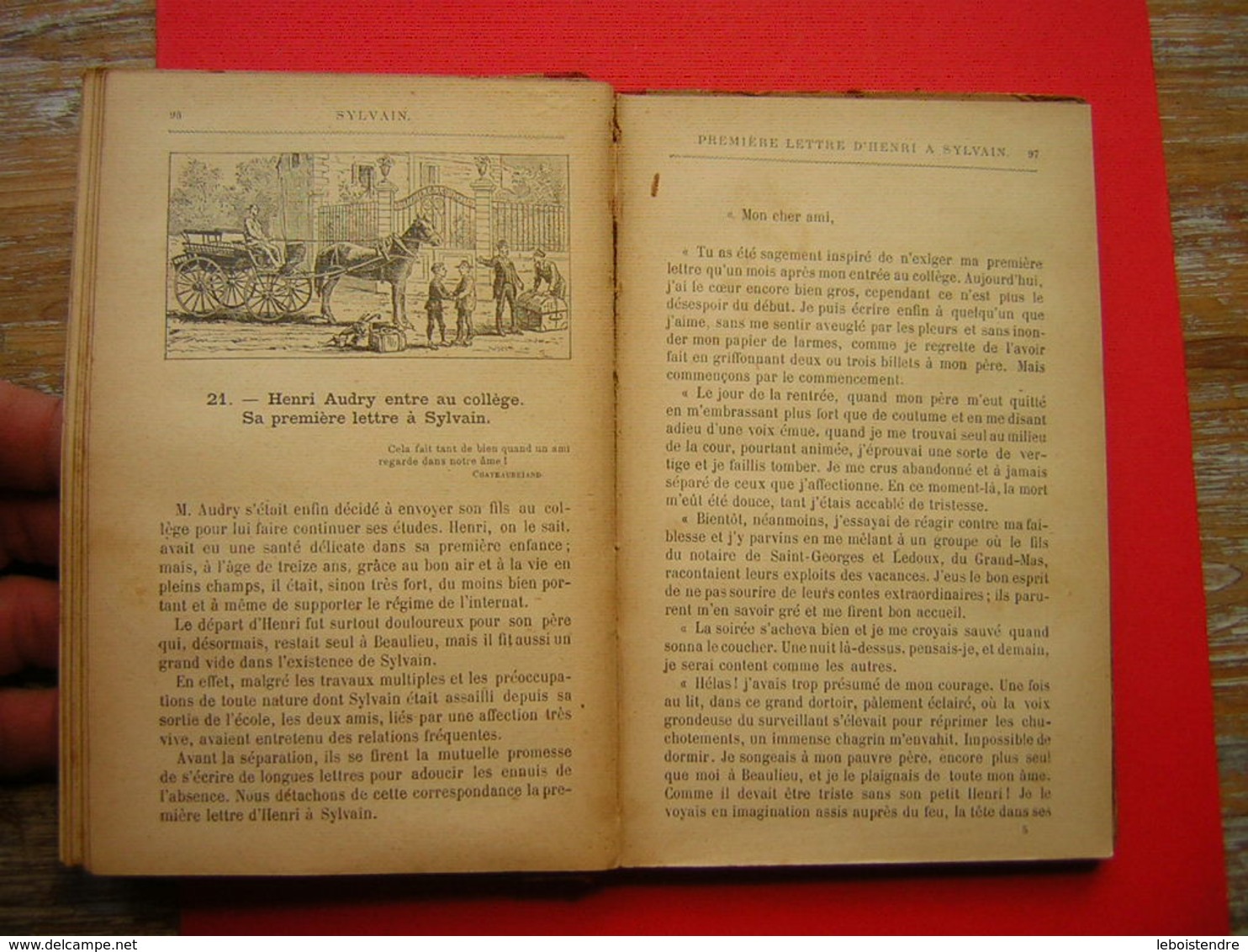 COURS MOYEN ET SUPERIEUR SYLVAIN LIVRE DE LECTURE COURANTE PAR M J B TARTIERE  230 GRAVURES  LIBRAIRIE LAROUSSE 4 é EDIT