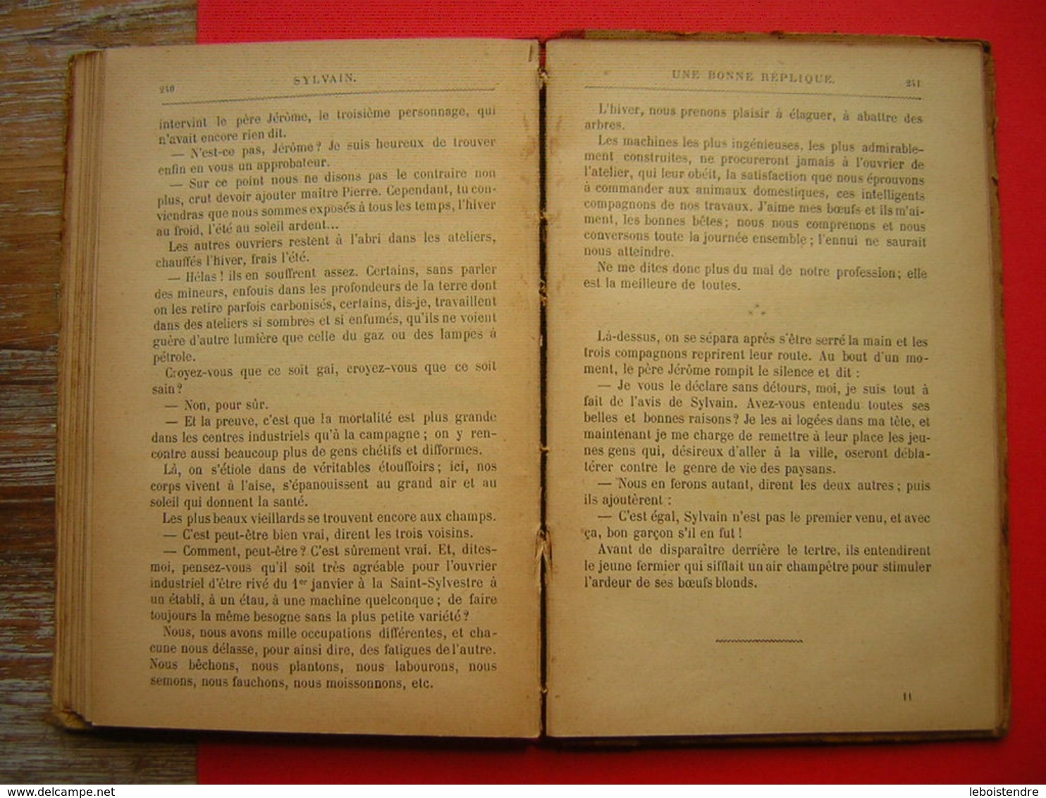 COURS MOYEN ET SUPERIEUR SYLVAIN LIVRE DE LECTURE COURANTE PAR M J B TARTIERE  230 GRAVURES  LIBRAIRIE LAROUSSE 4 é EDIT