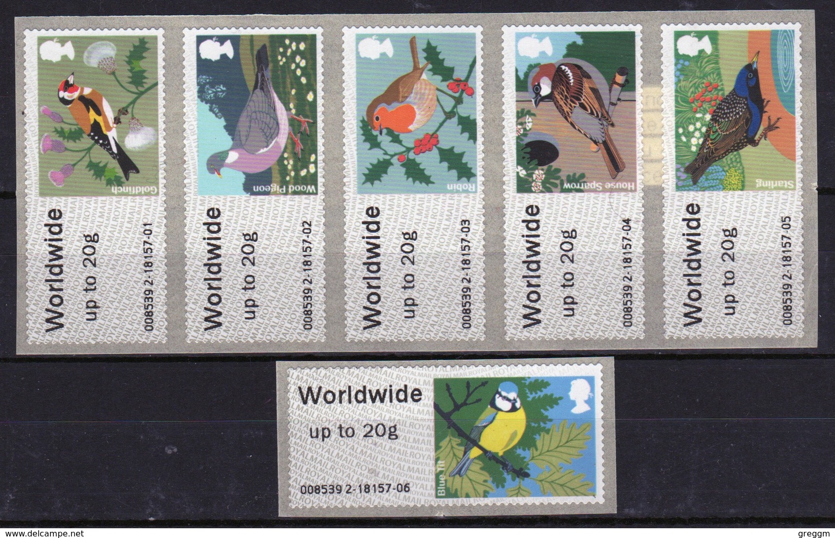 GB Post & Go Faststamps Birds Of Britain - (1st Series) - FS 2 - Post & Go (distributori)