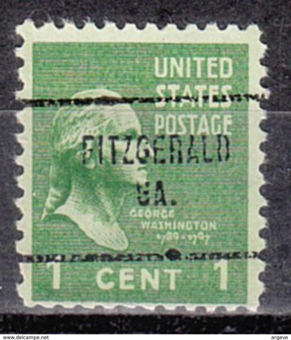 USA Precancel Vorausentwertung Preo, Locals Georgia, Fitzgerald 704 - Precancels