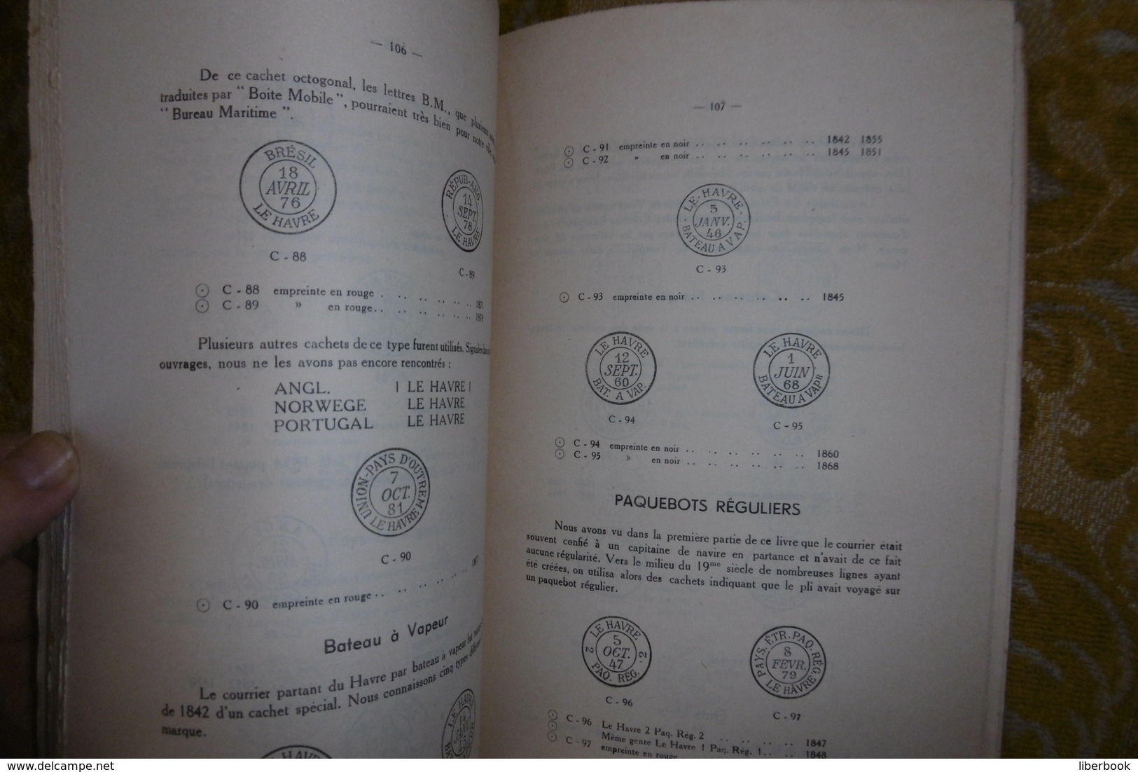 Société Philatélique Havraise : La POSTE Au HAVRE Des ORIGINES à Nos JOURS , 1948 - Normandië