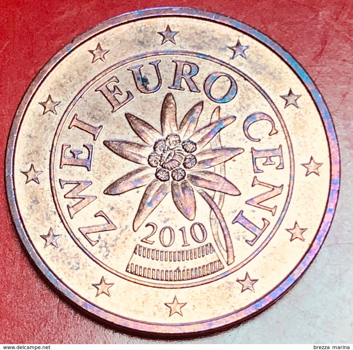 AUSTRIA - 2010 - Moneta - Stella Alpina - Euro - 0.02 - Austria