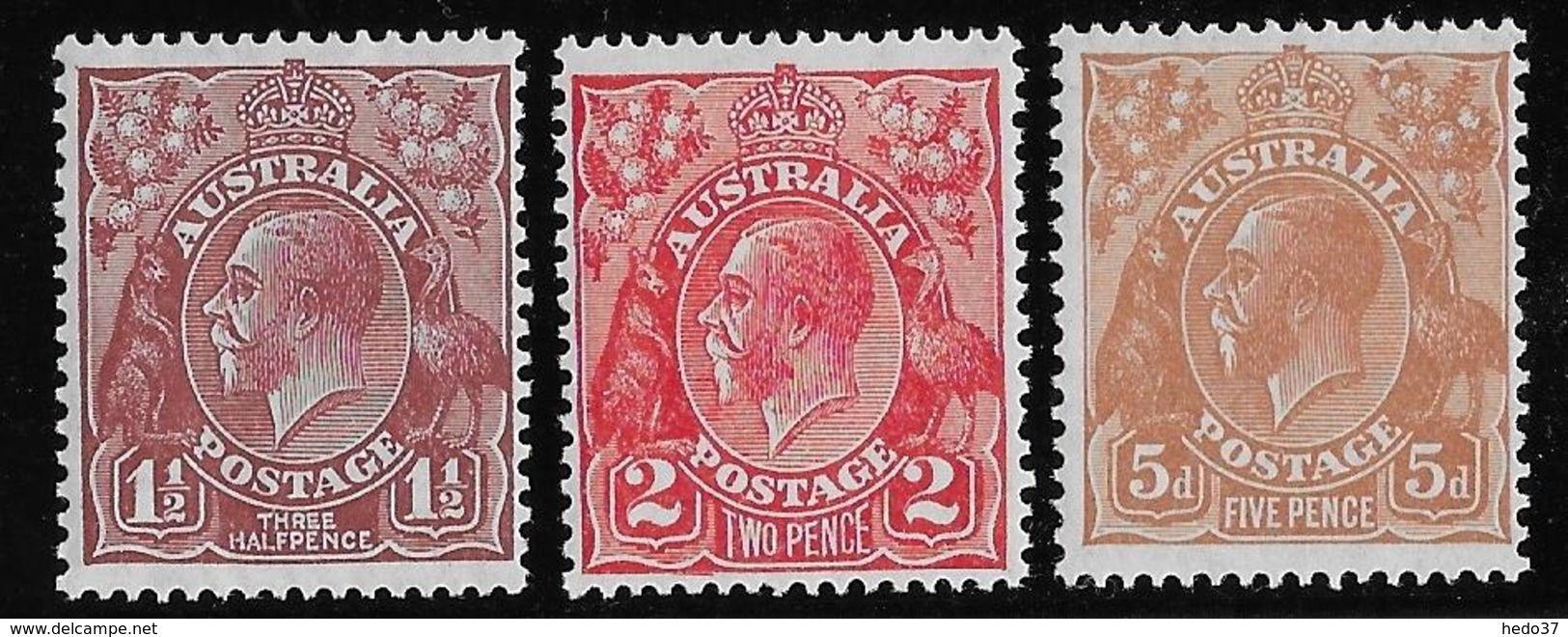 Australie N°72/74 - Neuf * Avec Charnière - TB - Nuevos