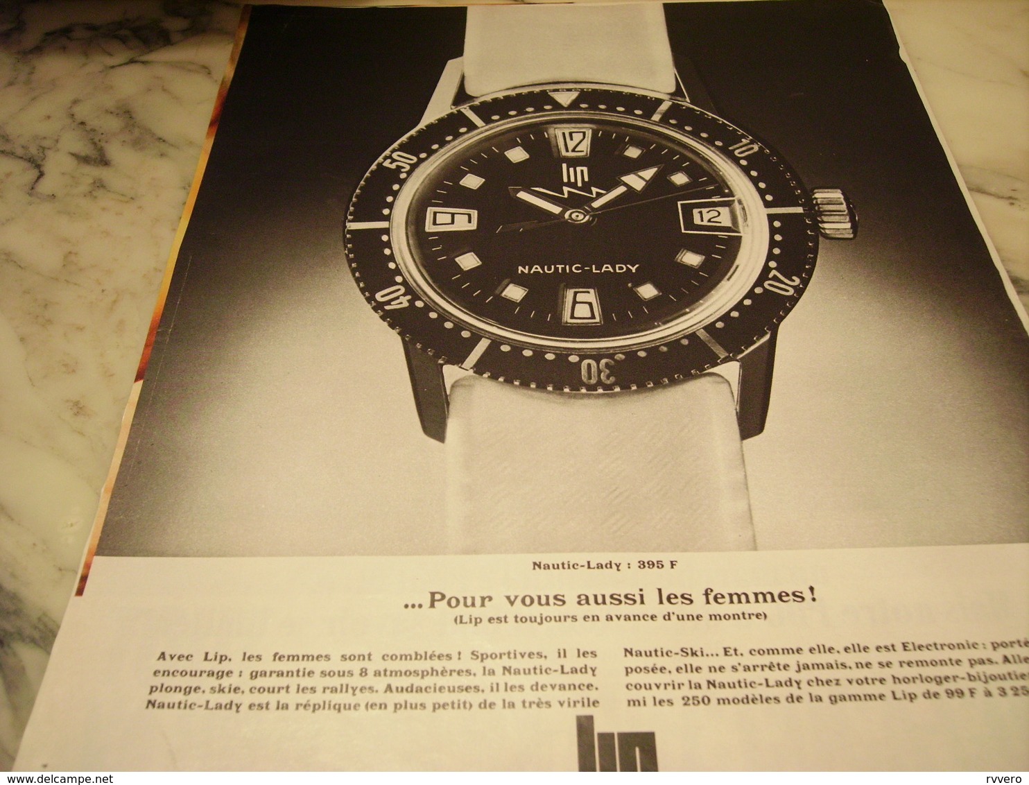 ANCIENNE PUBLICITE POUR VOUS AUSSI LES FEMMES  MONTRE LIP  1968 - Autres & Non Classés