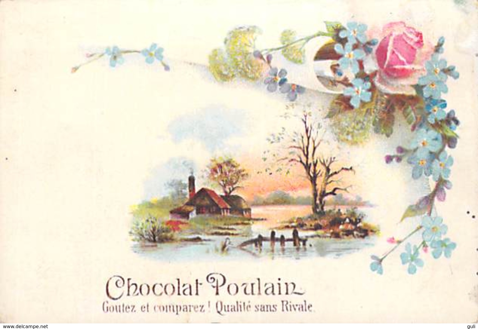 Chromos & Images > Chromos > Chocolat > POULAIN  Lot De 5 Images -scan R/V - Poulain