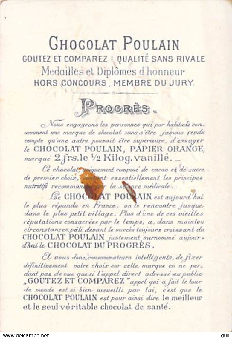 Chromos & Images > Chromos > Chocolat > POULAIN  Lot de 5 images -scan R/V