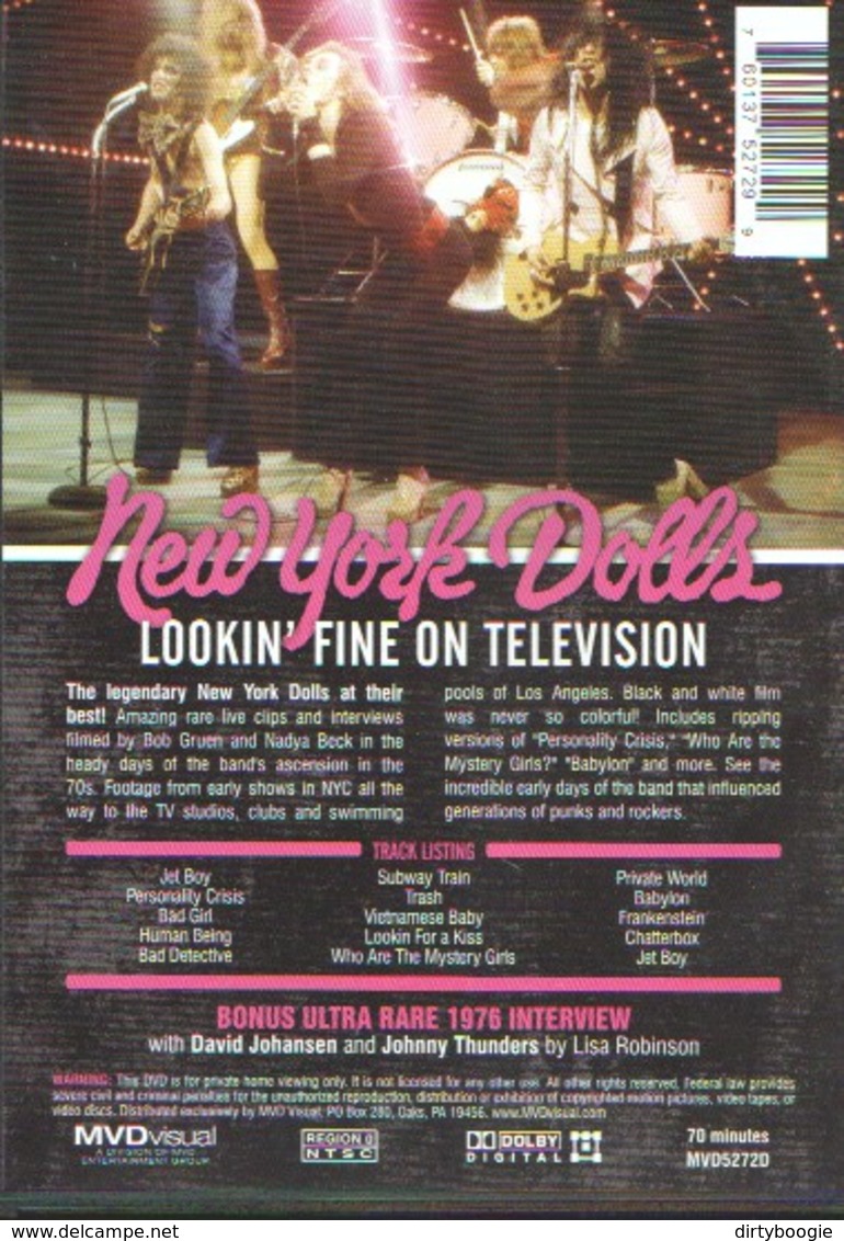 NEW YORK DOLLS - Lookin' Fine On Television - DVD - DVD Musicaux