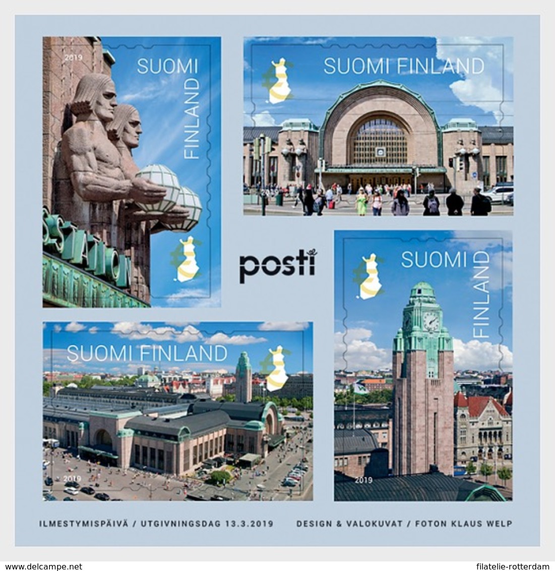 Finland - Postfris / MNH - Sheet Centraal Station Helsinki 2019 - Neufs