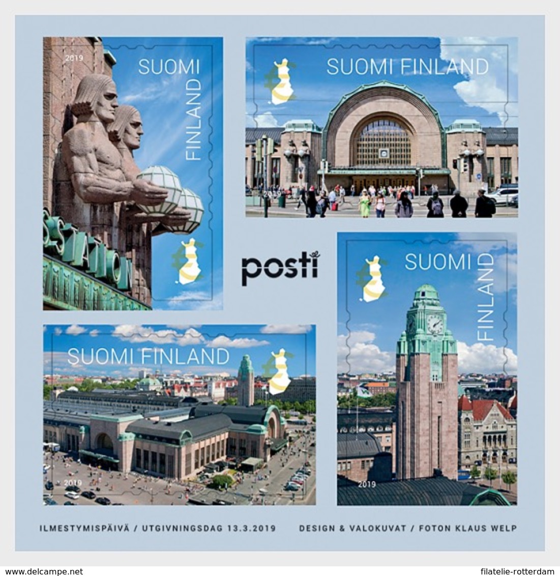 Finland - Postfris / MNH - Sheet Centraal Station Helsinki 2019 - Ongebruikt