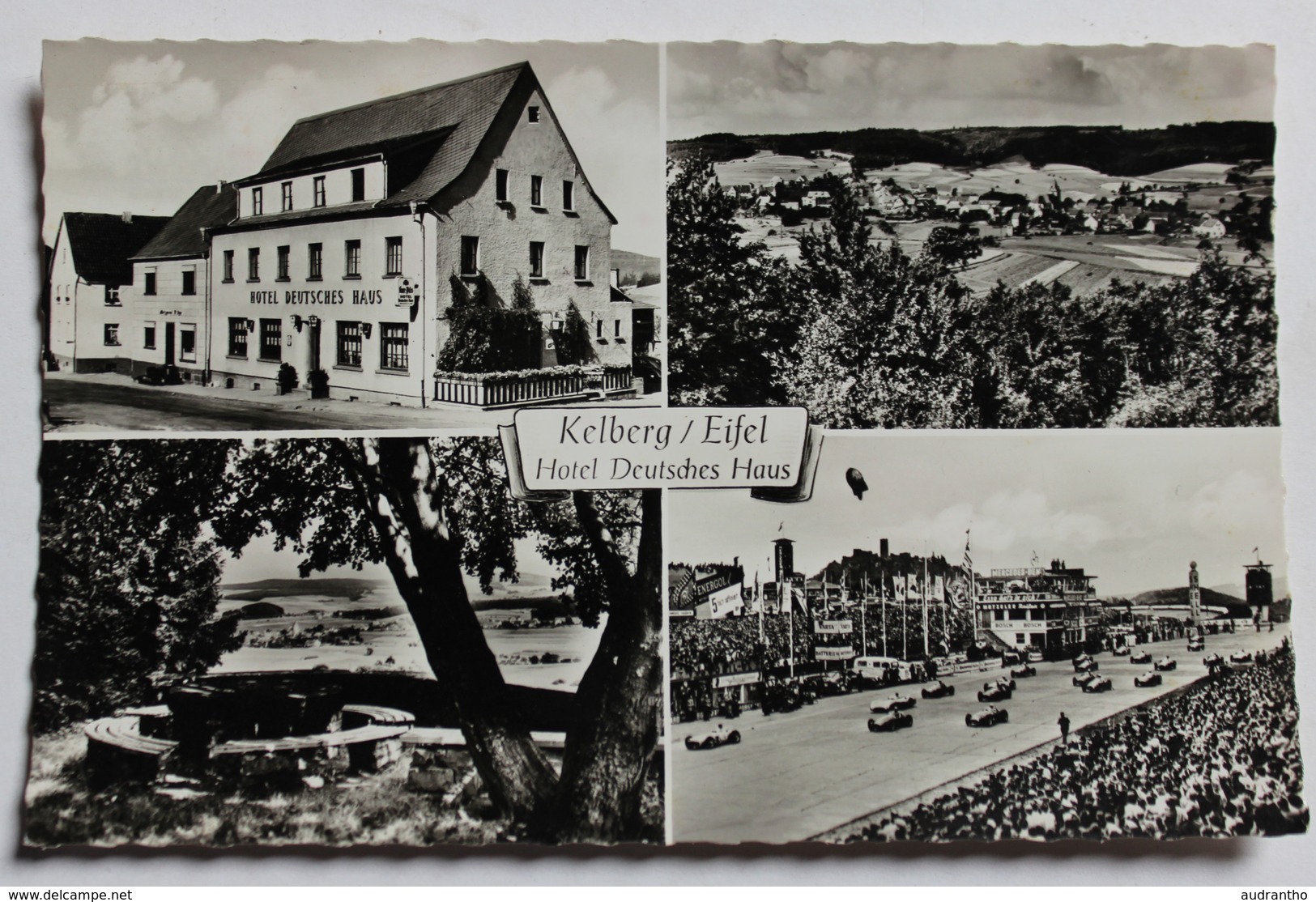 CPSM Allemagne Kelberg Eifel Hotel Deutsches Haus E. Wilhelm Cicruit Automobile De Course - Autres & Non Classés