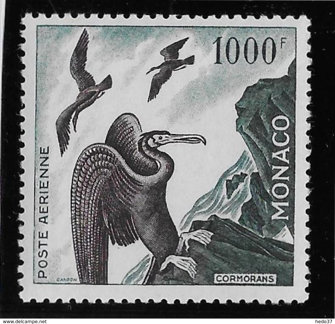 Monaco Poste Aérienne N°58 - Oiseaux - Neuf * Avec Charnière - TB - Poste Aérienne