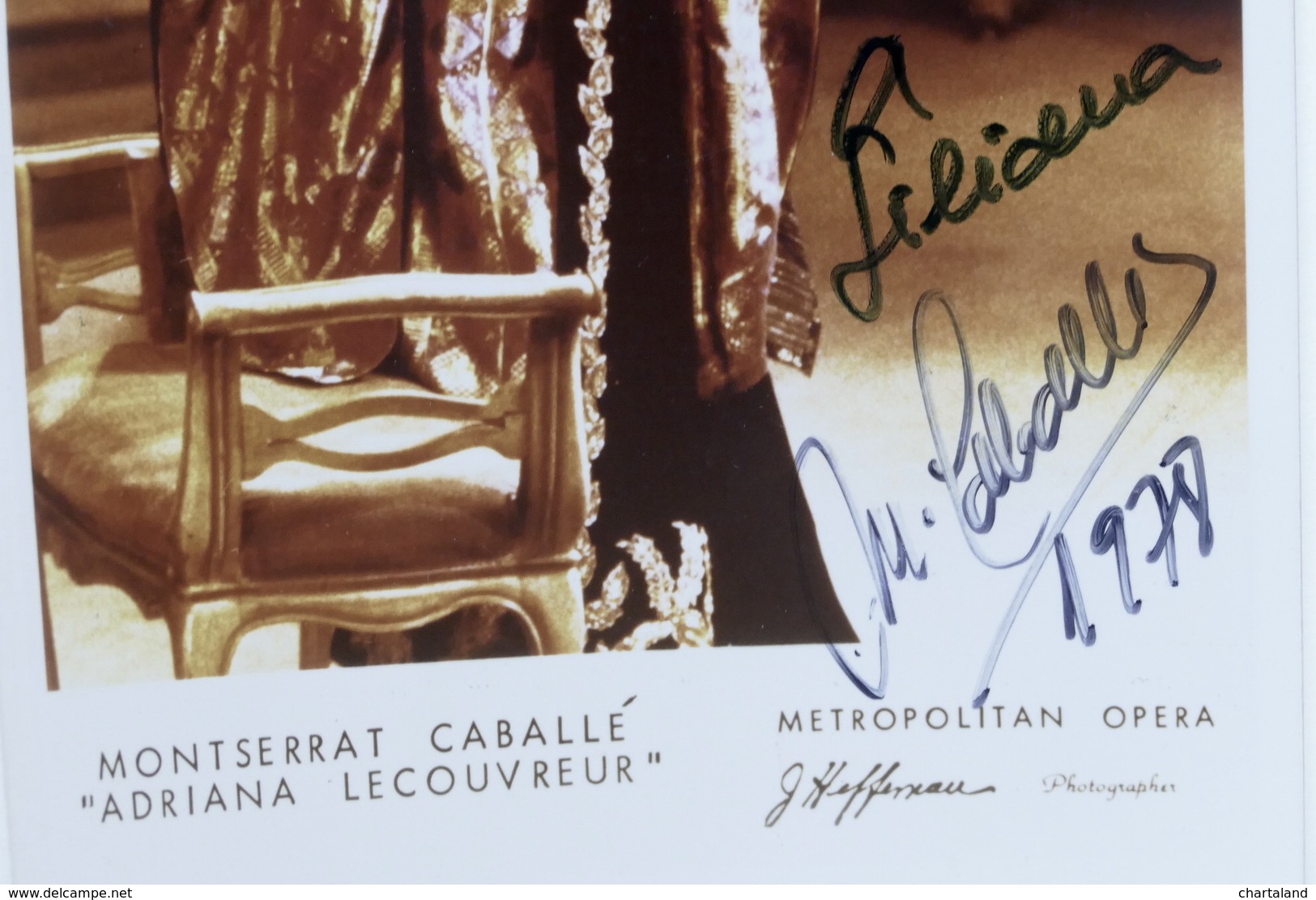 Musica Lirica - Autografo Del Soprano Montserrat Caballé  - 1978 - Altri & Non Classificati