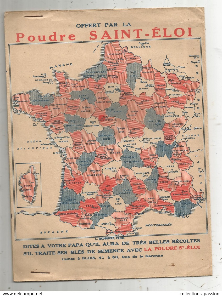 Protége Cahier ,  LA POUDRE ST ELOI ,le Petit Poucet,  2 Scans, Frais Fr : 1.75€ - Protège-cahiers