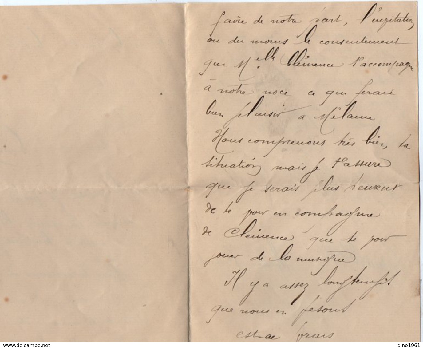 VP14.612 - VAUX LE PENIL 1896 - Lettre De Mélanie OSMOND & ....? Pour Gaston ? à CHAMPAGNE Par THOMERY - Manuscrits