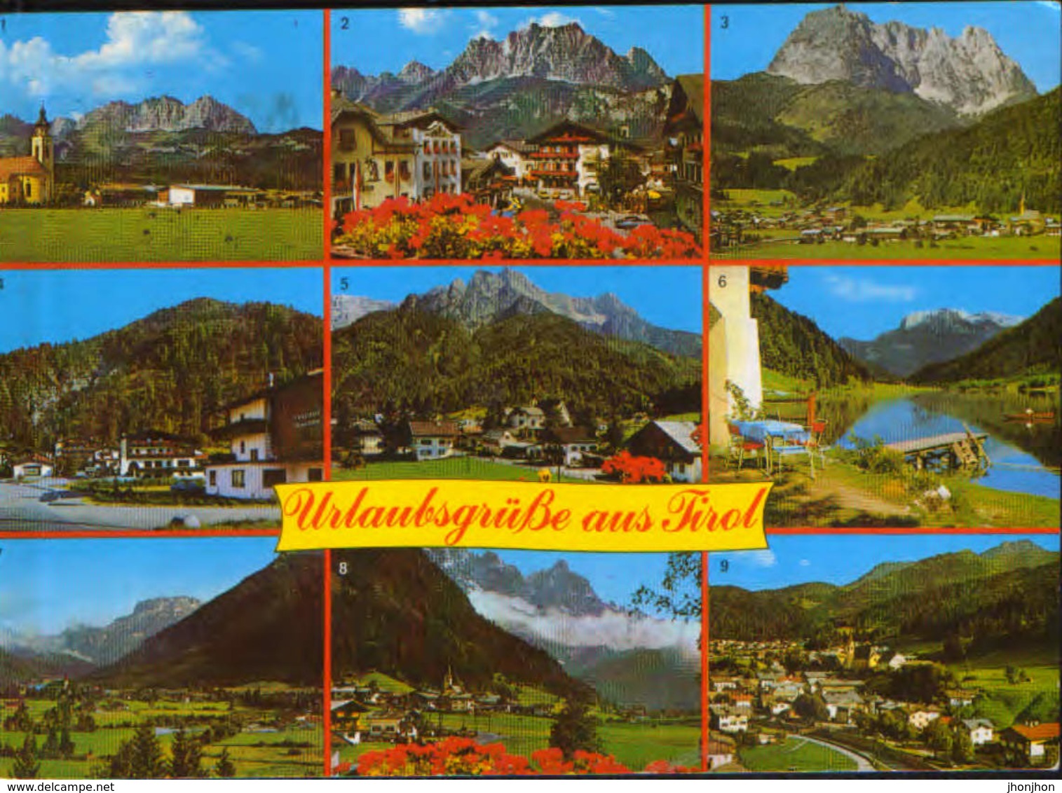 Osterreich - Postcard Circulated In 1985  - Holiday Greetings From Tyrol - Multiviews  - 2/scans - Voitsberg