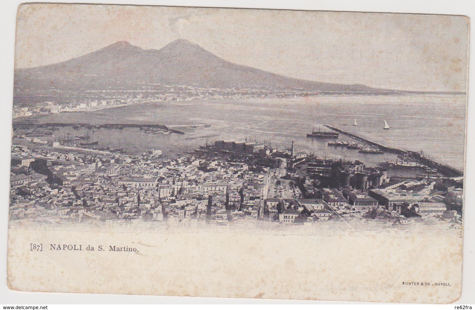 NAPOLI, 2 Cartoline, Ediz. RICHTER N° 142 E 87  - F.p. - Fine '1800 - Napoli