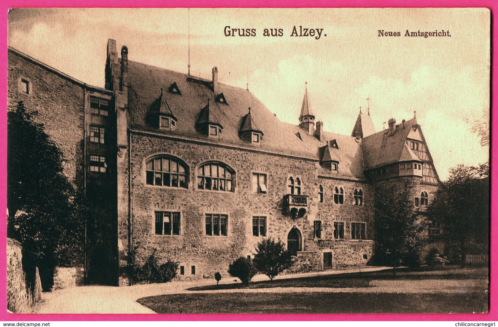 Gruss Aus Alzey - Neues Amtsgericht - Verlag V. J. BECKMANN - Alzey