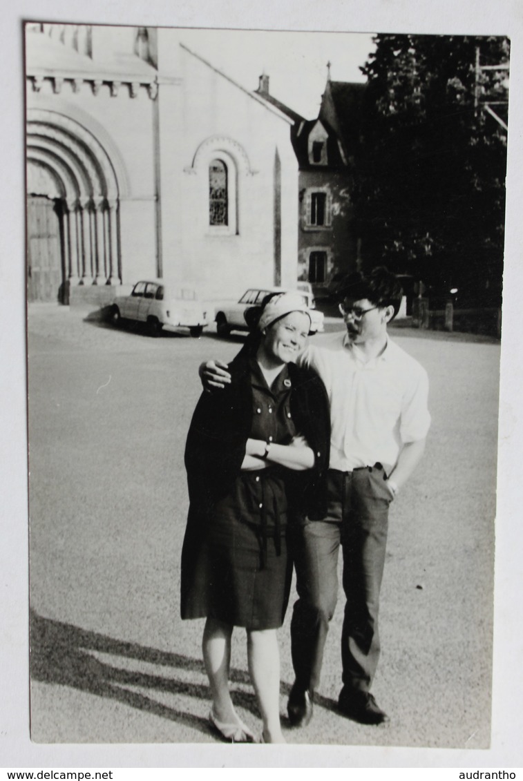 Photographie Ancienne Allemagne Rendsburg 2 Personnages Devant église En France ? - Europe