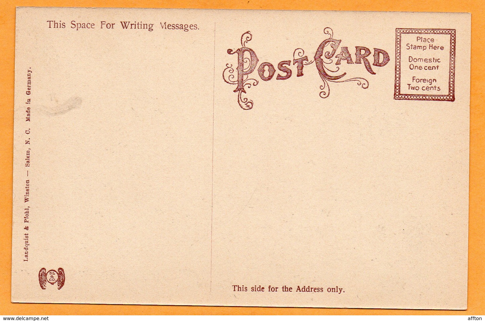 Winston Salem NC 1908 Postcard - Winston Salem