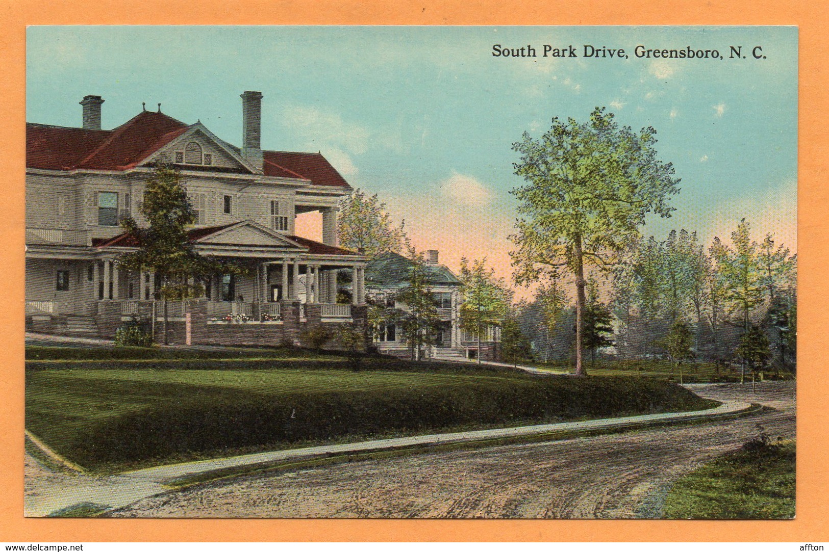 Greensboro NC 1910 Postcard - Greensboro