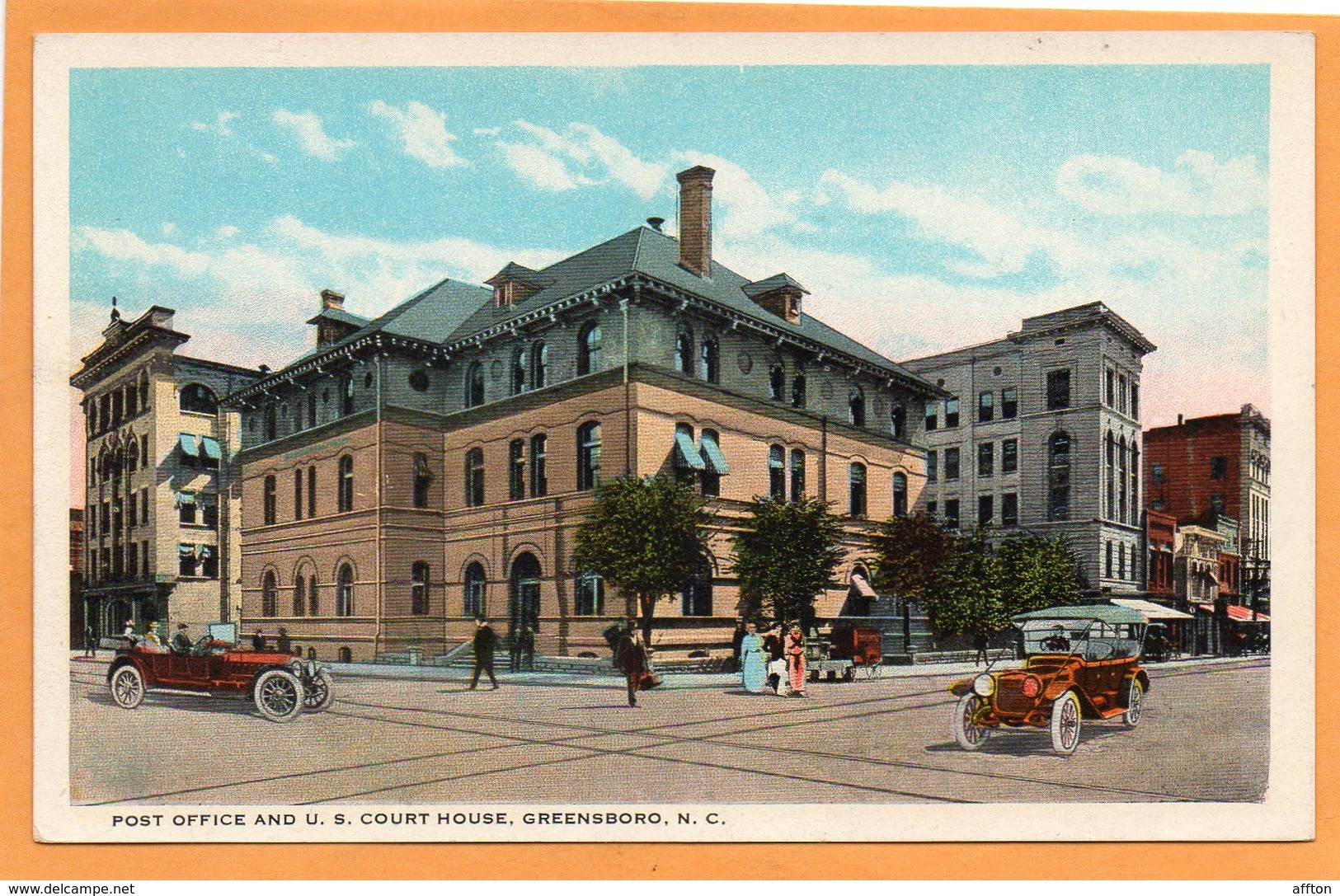 Greensboro NC 1915 Postcard - Greensboro