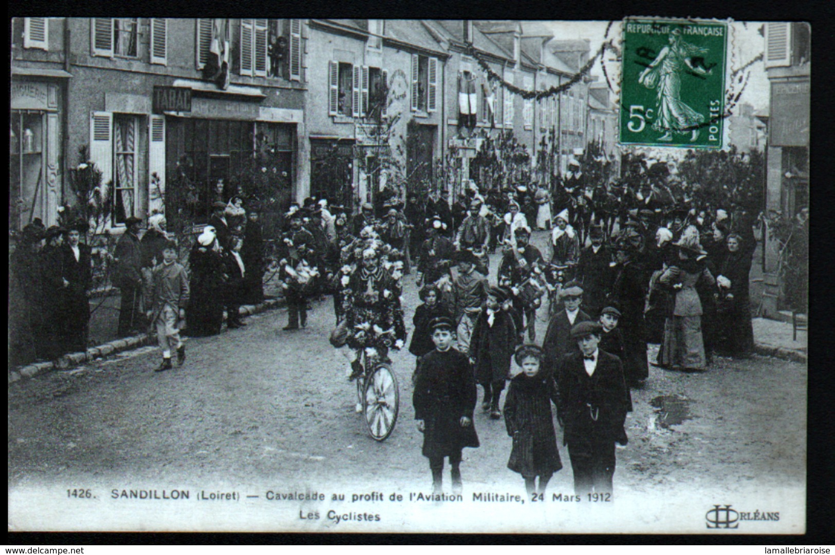 45, Sandillon, Cavalcade Au Profit De L'aviation Militaire, 24 Mars 1912, Les Cyclistes - Other & Unclassified