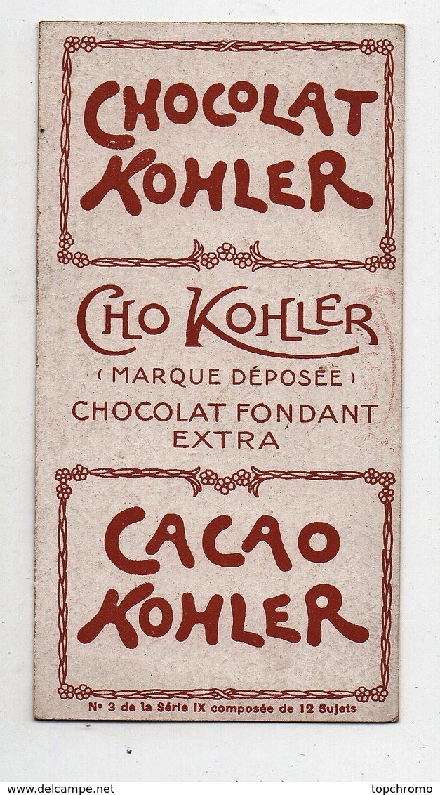 CHROMO Chocolat Kohler Les Petits Métiers Enfants Le Marchand D'eau Seaux N°3 - Autres & Non Classés