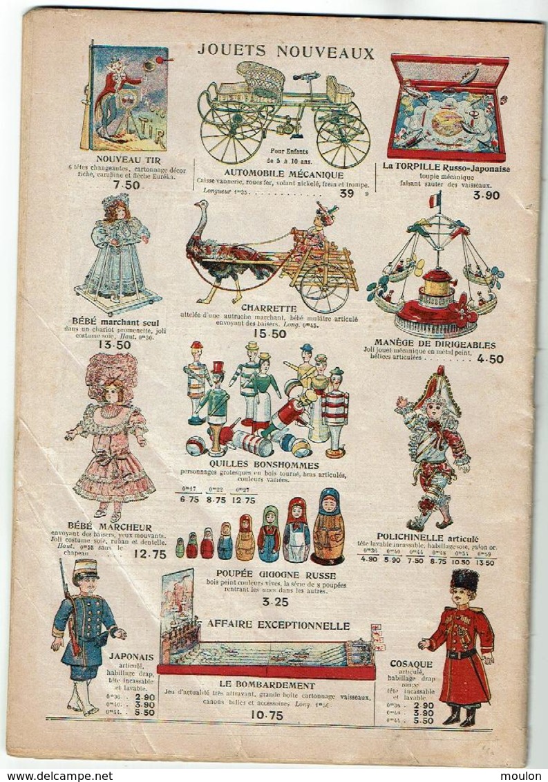 Catalogue "Au Bon Marche" Exposition Des Etrennes .Jouets 1905- Illustre Par Redon-(74 Pages) VOIR SCANS - Publicités