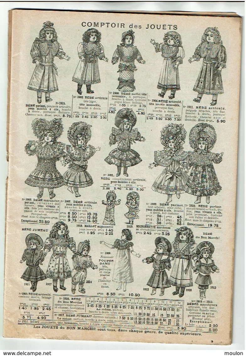 Catalogue "Au Bon Marche" Exposition Des Etrennes .Jouets 1905- Illustre Par Redon-(74 Pages) VOIR SCANS - Publicités