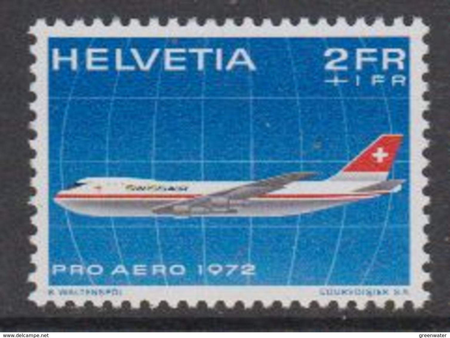 Switzerland 1972 Pro Aero 1v  ** Mnh (42188D) - Ongebruikt