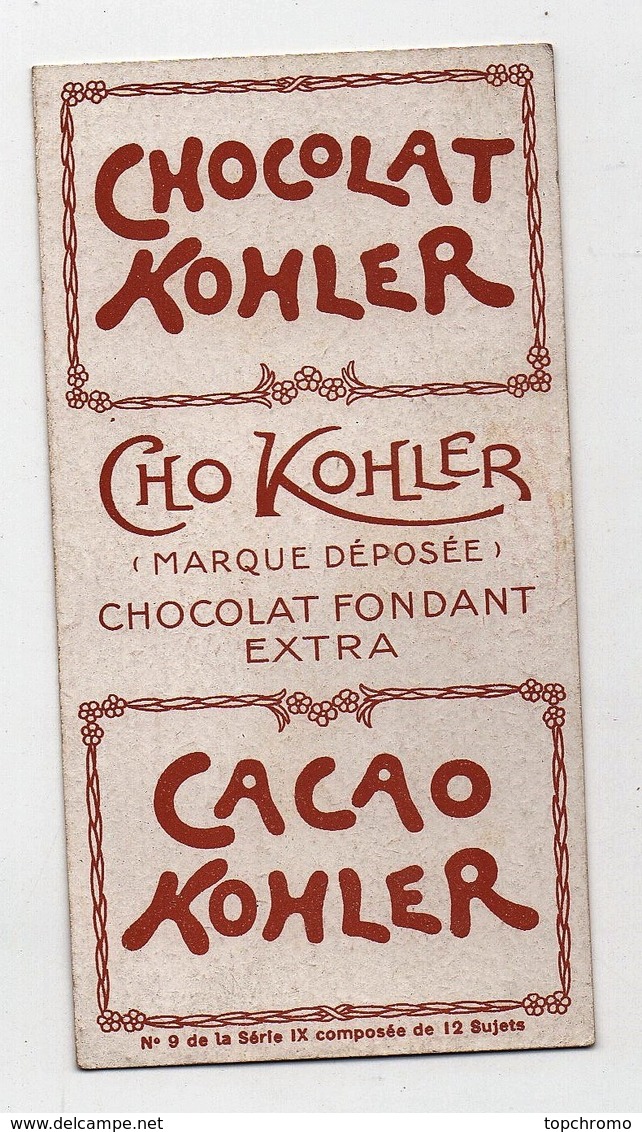 CHROMO Chocolat Kohler Les Petits Métiers Enfants Les Pickpockets N°9 - Autres & Non Classés