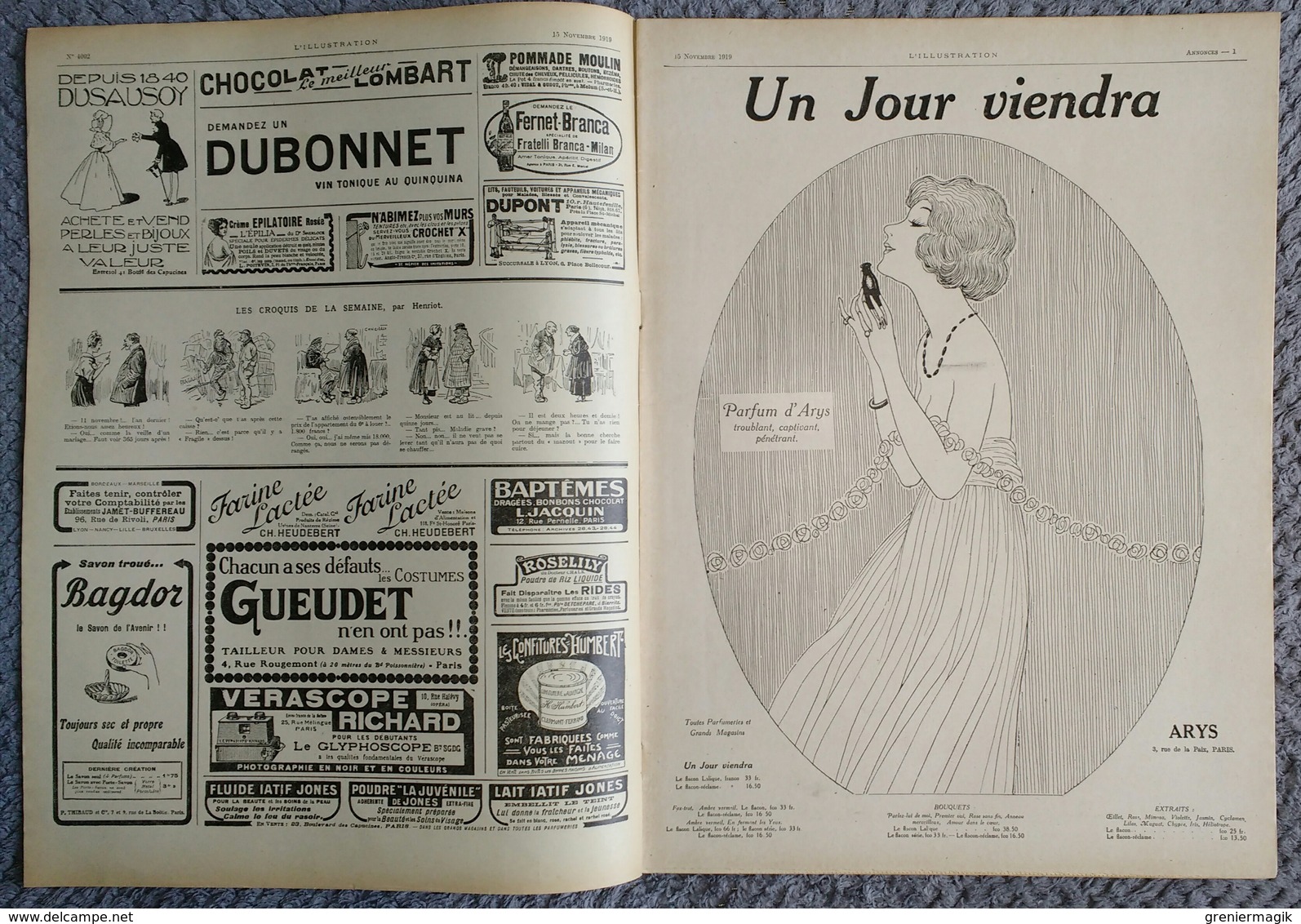 L'Illustration 4002 15 Novembre 1919 Kharkof/Blasons/Lens Béthune Péronne/L'atelier De Courbet/Ambre De Nubie Paris - L'Illustration