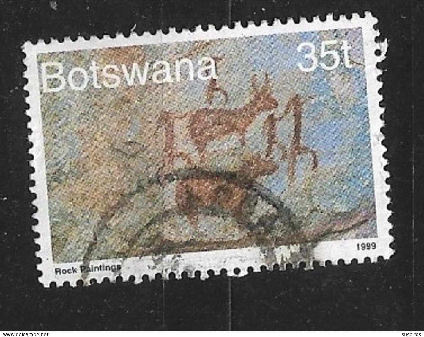 BOTSWANA     1999 Tourism     Cliff Paintings   Used - Botswana (1966-...)