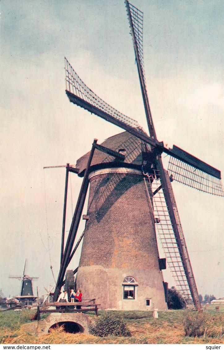 Oud Alblas, Kooywijkse Molen, Poldermolen, Windmill, Real Photo - Windmolens