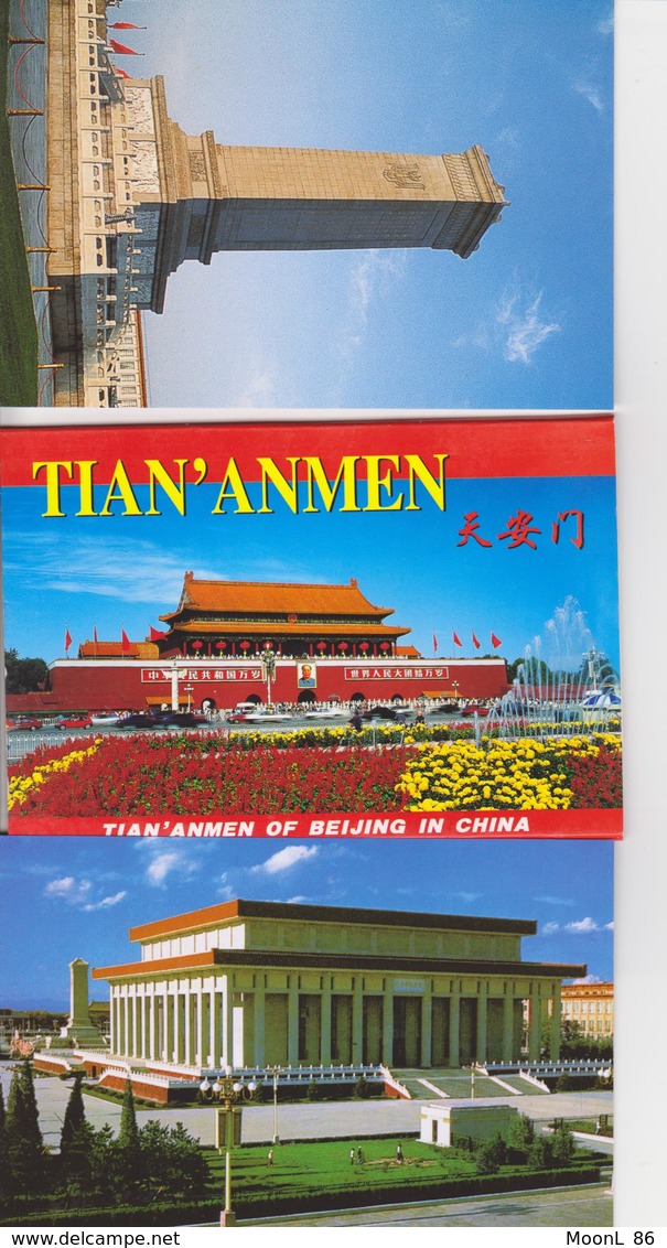 CHINE CHINA - PLACE TIAN AN MEN TIAN'ANMEN - 10 CARTES POSTALES NEUVE - Chine