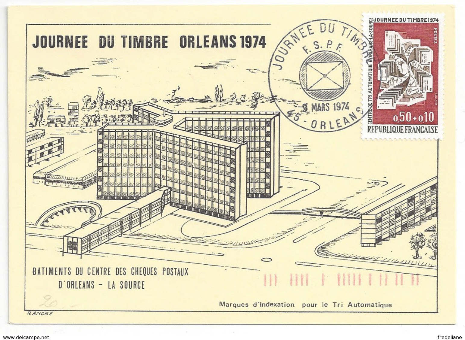 FDC POSTKAART / CARTE POSTALE ORLEANS JOURNEE DU TIMBRE - Cartoline Postali Ristampe (ante 1955)