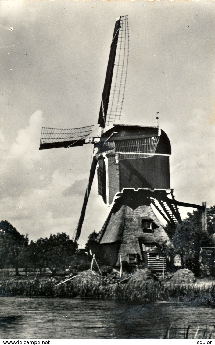 Vlist, Bon Repas, Poldermolen, Windmill, Real Photo - Windmolens