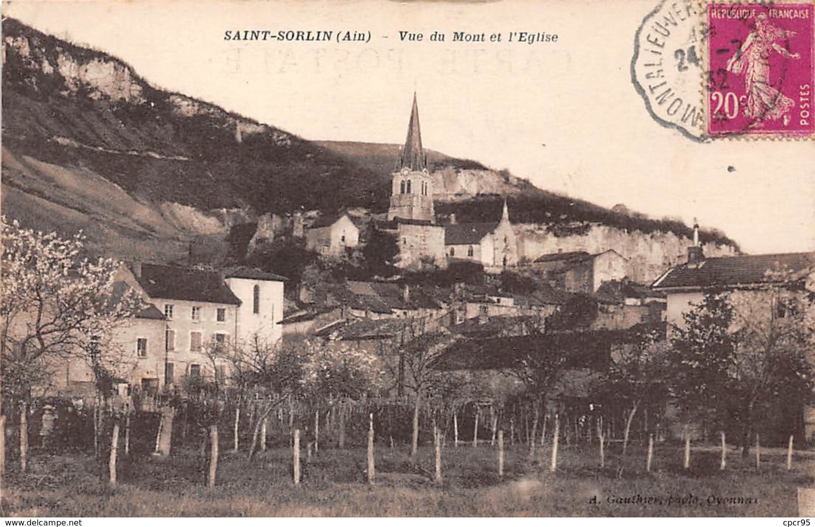 01 . N° 52635 . Saint-Sorlin . Vue Du Mont Et L'église - Unclassified