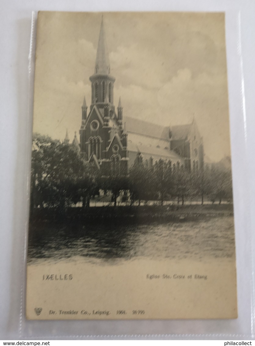 Bruxelles - Ixelles // Eglise Ste. Croix Et Etang 190? - Elsene - Ixelles